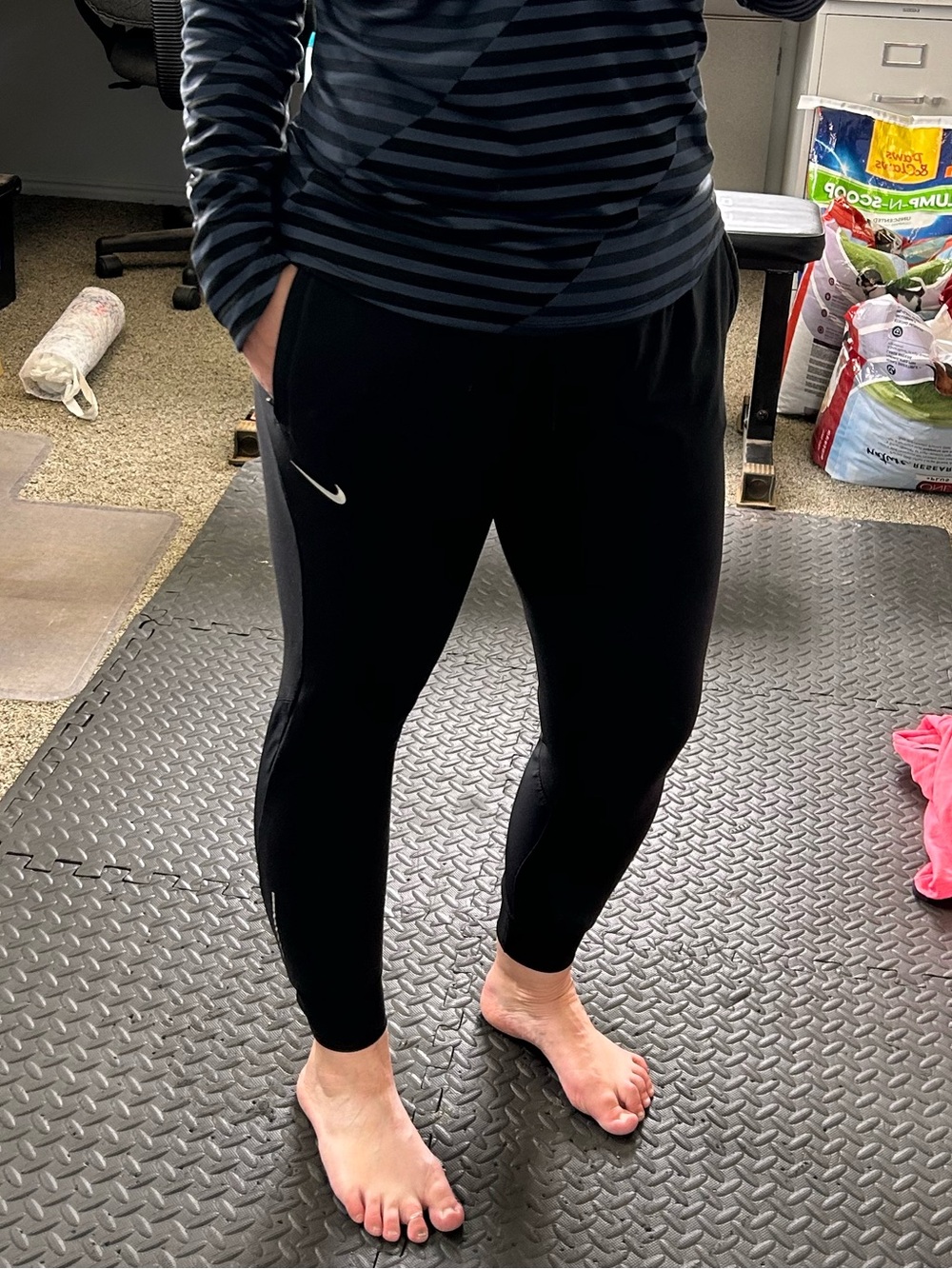 {Nike} Dri-Fit black joggers - Picture 2 of 8